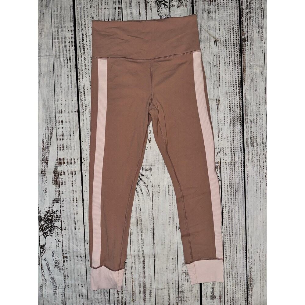 Athleta Elation Rib Trim 7/8 Tight Pink Size SP Small Petite‎